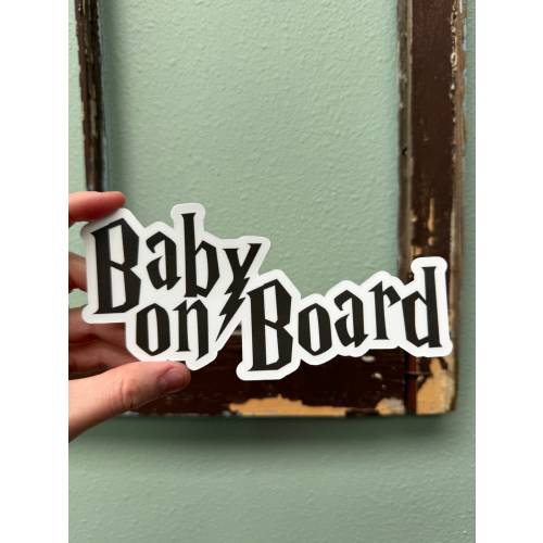 Harry Potter Font Baby on Board car sticker, Nerdy Baby on Board Decal, Nerdy Mom, Nerdy family, Harry Potter baby shower