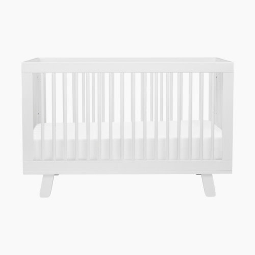 babyletto Hudson 3-in-1 Convertible Crib with Toddler Bed Conversion Kit - White