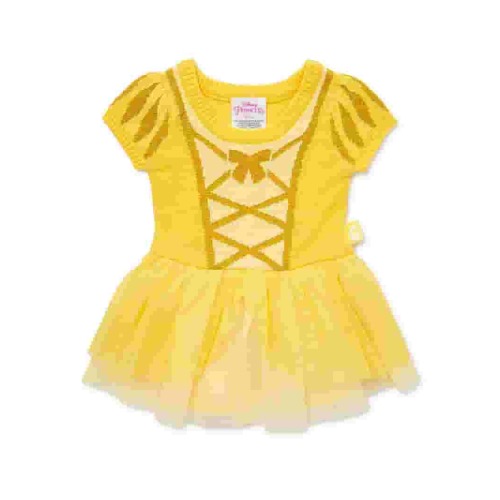 Disney Baby Girl Beauty and the Beast Belle Cosplay Dress, Sizes 0/3 Months-6/9 Months