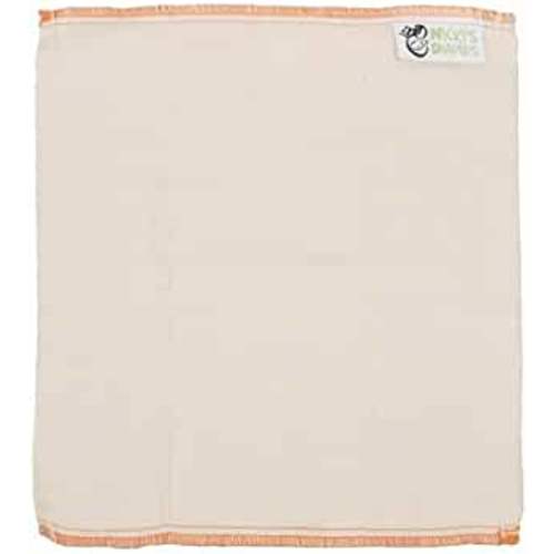 Nicki's Diapers Unbleached Cotton Prefold Cloth Diapers (6 Count) | Reusable Cloth Diaper Inserts for Preemie, Newborn, Infant, & Toddler | Quilted Super Absorbent Fabric Made w/ 100% Natural Fibers