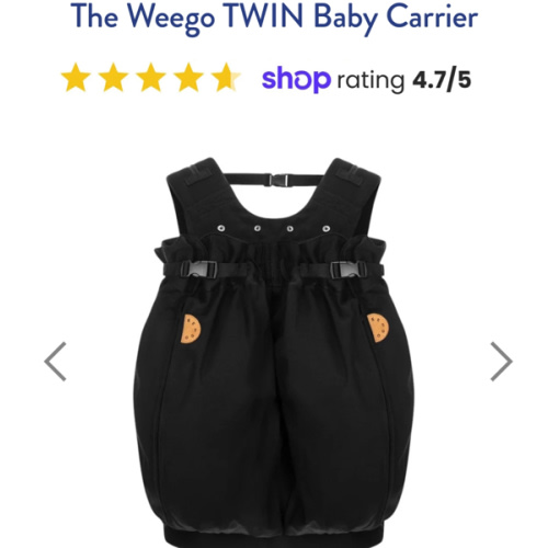 The Weego TWIN Baby Carrier
