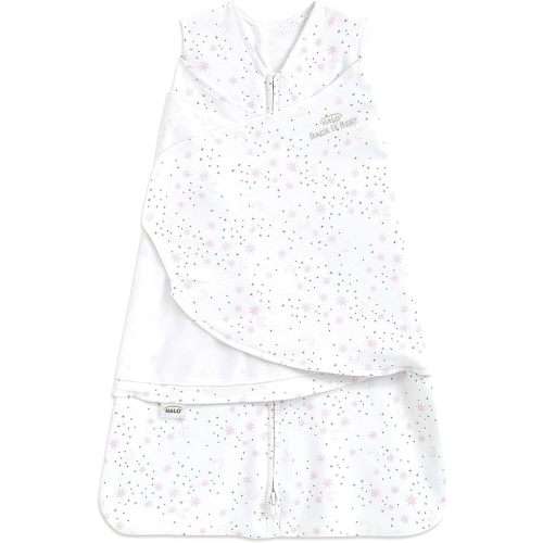 HALO Small Cotton Swaddle Pink Midnight Moons