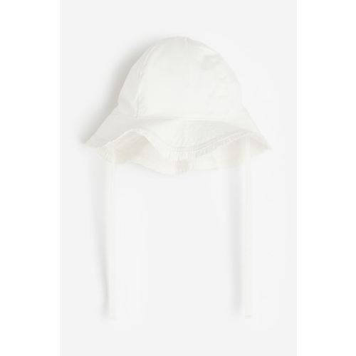 Cotton Sun Hat, White