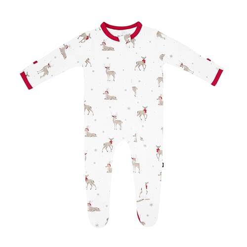 KYTE BABY Unisex Zipper Closure Footies, Rayon Made From Bamboo, 0-24 Months