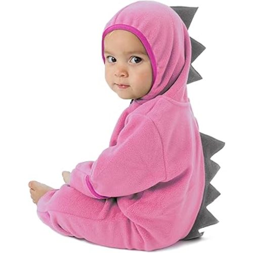 Fleece Baby Bunting Bodysuit – Infant One Piece Kids Hooded Romper Outerwear Toddler Jacket