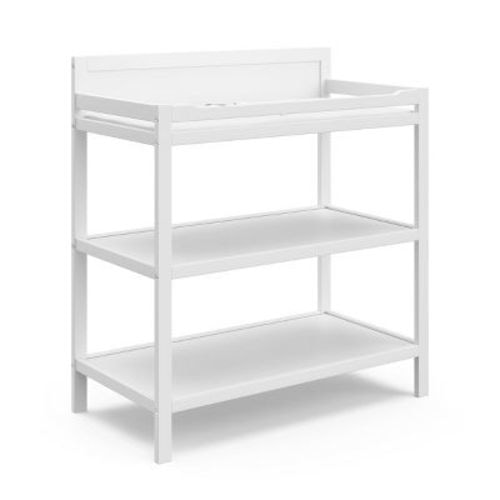 Storkcraft Alpine Changing Table With Water-resistant Changing Pad - White