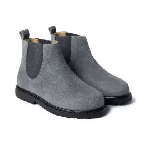 Sale: $30.95 For school uniform -Mya (even though they’re boys!)Dark Grey The Suede Boot by Janie and Jack