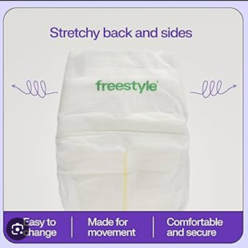 Freestyle Hyper Absorbent Ultra Soft Baby Diapers, Size 1, 68 Count (Select for More)