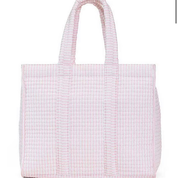 TRVL Design Pimlico Stripe Go Go Tote- Pink Pimlico