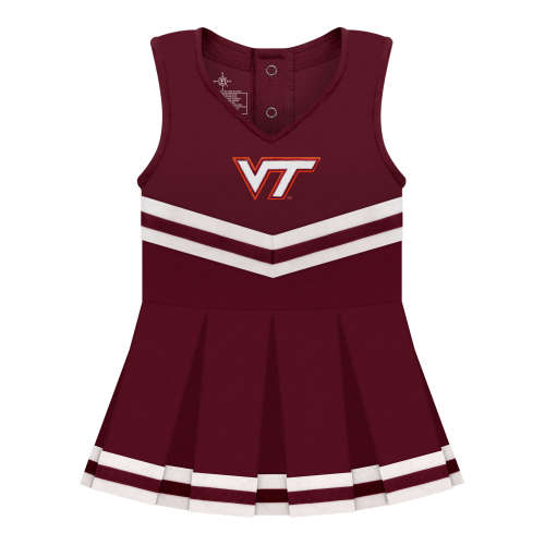 Virginia Tech Hokies Cheerleader Bodysuit Dress | College Baby