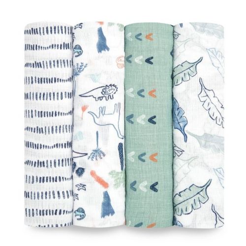 aden + anais essentials Muslin Swaddle Blankets - 4pk