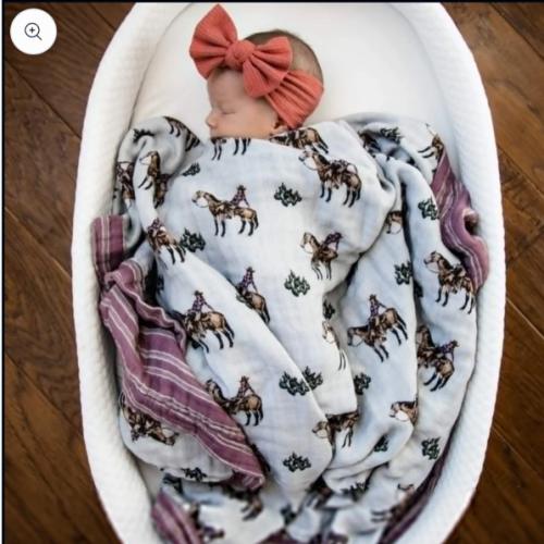 Cowgirls & Cactus Bamboo Muslin Blanket – Cowkid Clothing Company