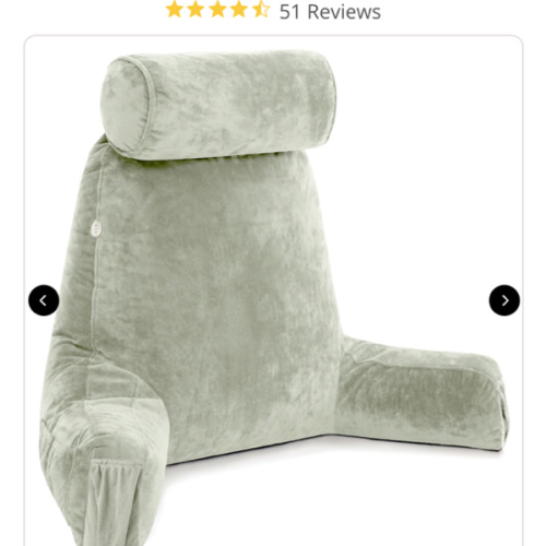 Husband Pillow M Size – Best Backrest Pillow with Arms for Bed & Chair