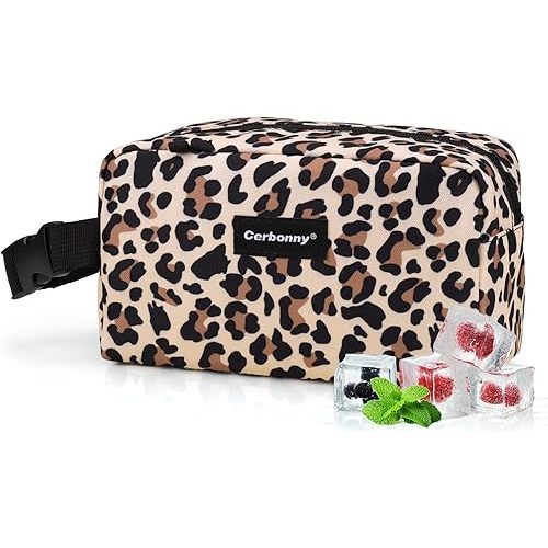 Freezable Lunch Bag,Freezable Snack Bag,Mini Cooler Bag for Travel/Work/School,Small Insulated Bag,Small Cooler Lunch Box with Ice Packs,Insulated Snack Bag,Freezable Snack Box with Handle Buckle