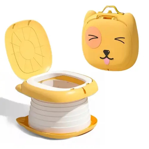 YELLOW Portable Collapsible Potty for Baby - Kidzly