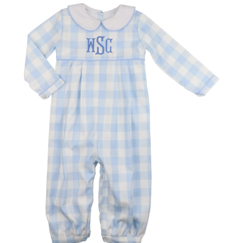 Blue Buffalo Corduroy Check Long Romper – Cecil & Lou