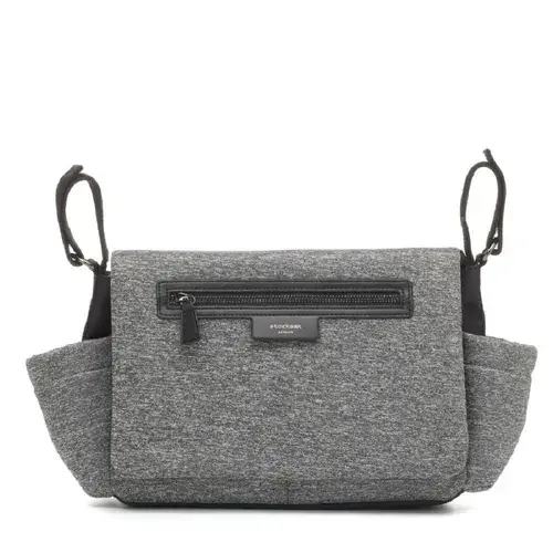 Storksak Stroller Organiser - Luxe Scuba Grey Marl | Baby Bunting AU