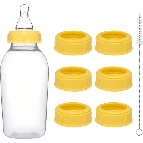 6pcs Replacement Collar Rings for Medela Baby Bottles 5oz & 8oz | 1 Count (Pack of 6) BPA Free | Compatible with Plastic & Glass Bottles | Mess Free No Leak or Spill