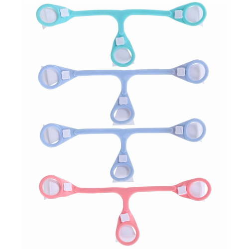LANFENG Cloth Diaper Fasteners, Replaces Diaper Pins, Blue, Green and Pink 4 Pack