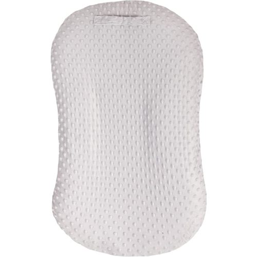 Water Resistant Removable Cover for Newborn Lounger | Minky Sensory Touch Slipcover for Baby Floor Seat | Premium Quality Soft Wipeable Fabric | Hypoallergenic (Fog)