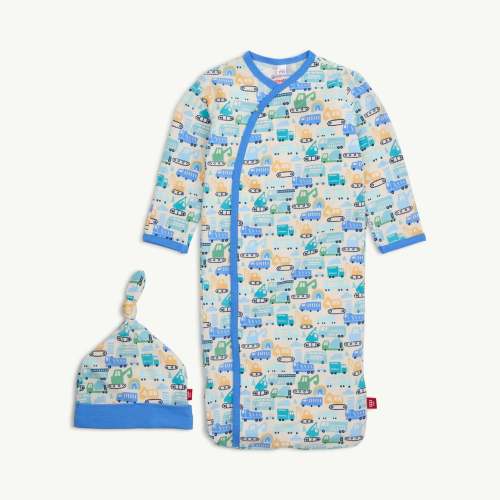 as truck would have it modal magnetic cozy sleeper gown + hat set – Magnetic Me