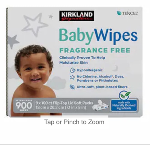 Kirkland Signature Baby Wipes Fragrance Free, 900-count | Costco