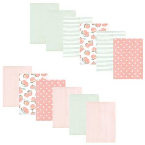 Luvable Friends Hudson Baby Flannel Burp Cloths 12pk Set