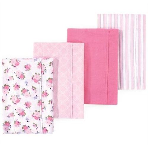 Little Treasure Luvable Friends Flannel Burp Cloths 4pk