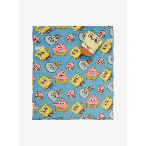 SpongeBob SquarePants Chibi Pillow & Blanket Set