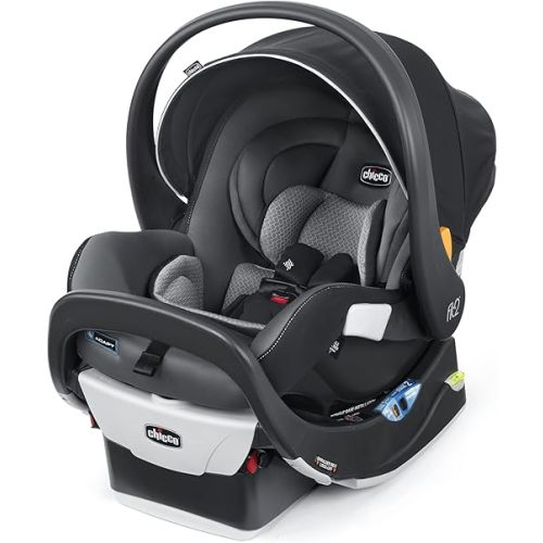 Chicco Fit2® Adapt Infant and Toddler Car Seat and Base, Rear-Facing Seat for Infants and Toddlers 4-35 lbs., Includes Infant Head and Body Support, Compatible with Chicco Strollers | Ember/Black