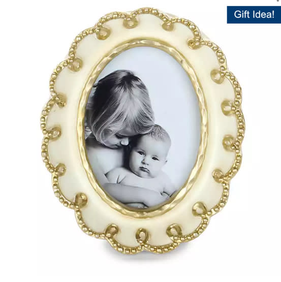 White and Gold Scalloped Picture Frame | Kirklands Home