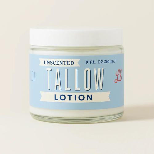 Unscented Tallow Lotion - Pure, Preservative-Free One Ingredient Moisturizer by Lady May Tallow