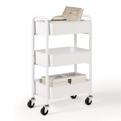 iMounTEK 3 Tier Rolling Utility Cart with Drawer | Wayfair