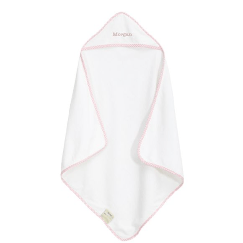 Gingham Baby Hooded Towel