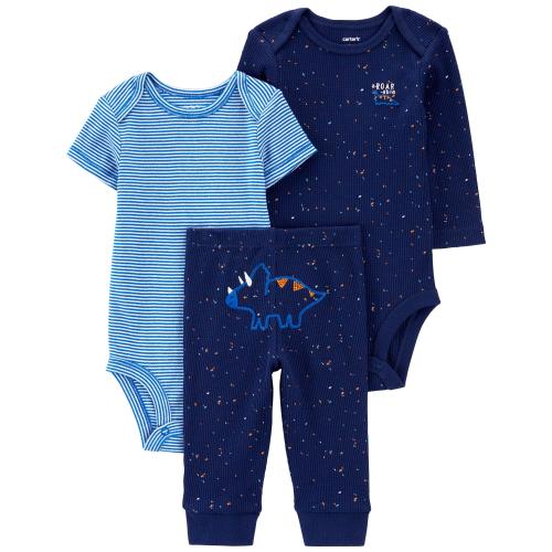 Baby 3-Piece Dinosaur Little Character Set - Style,Blue