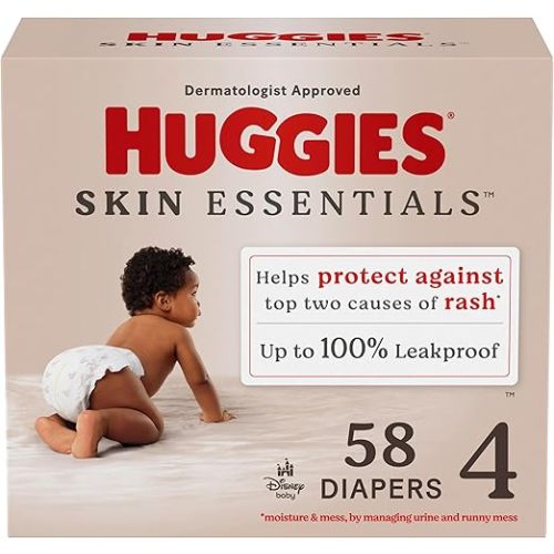 Sizes 3 and up Huggies Skin Essentials Diapers