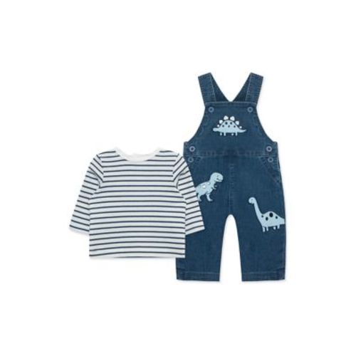 Baby Boys Dinosaur Pritned Overalls Set