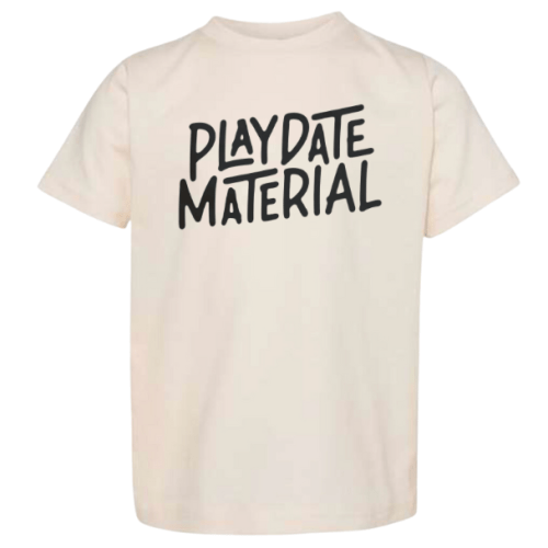 Playdate Material | Ivory Graphic T-shirt – Crump and Company