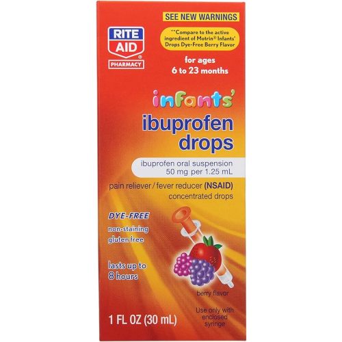 Rite Aid Infants' Ibuprofen Drops, 50mg - 1 fl oz