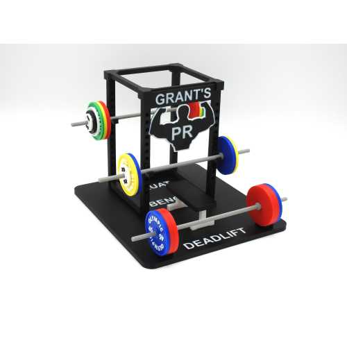 Custom Weightlifting PR Tracker Squat Rack