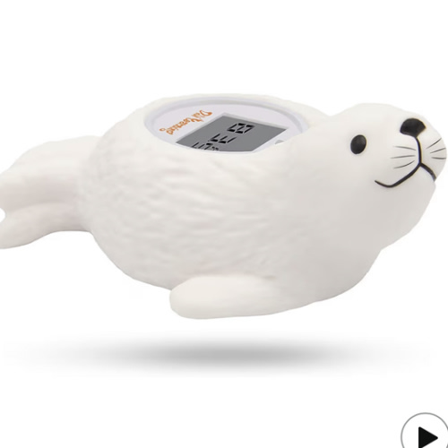 Doli Yearning Upgrade Baby Bath Thermometer Room Temperature| Water Thermometer|Kids' Bathroom Safety Products| Baby Bath(Seal Shape)℃/℉, LCD