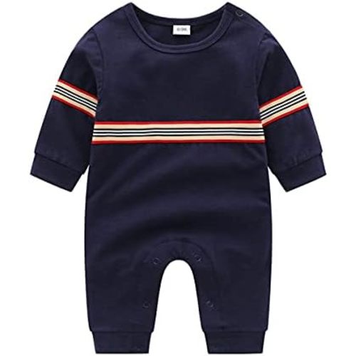 Unisex Toddler Baby Boy Romper Jumpsuit Cotton Long Sleeve Newborn Baby Boy Bodysuit One-Piece Overalls