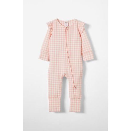 The Billie Long Sleeve Zip Romper, 0-3M