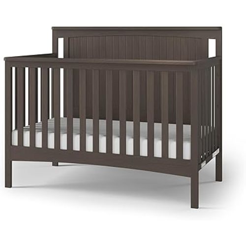 Child Craft Scout 4-in-1 Convertible Crib, Baby Crib Converts to Day Bed, Toddler Bed and Full Size Bed, 3 Adjustable Mattress Positions, Non-Toxic, Baby Safe Finish (Dapper Gray)