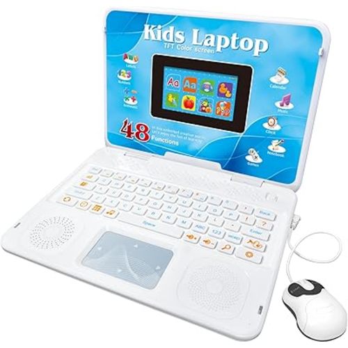 Kids Laptop, Color Screen Educational Laptop with 48 Learning Modes, Laptop for Kids Ages 5+