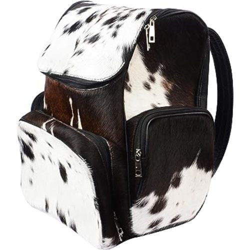 SpazeUp Cowhide Backpack - Cow Print Diaper Bag - Cowhide Diaper Bag - Western Diaper Bags