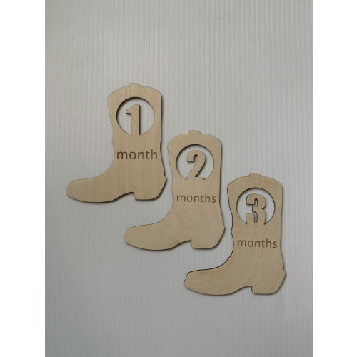 Newborn Milestone Wooden Markers, Cowboy Milestone Markers, Newborn Photos, Cowgirl, Howdy, Western Baby