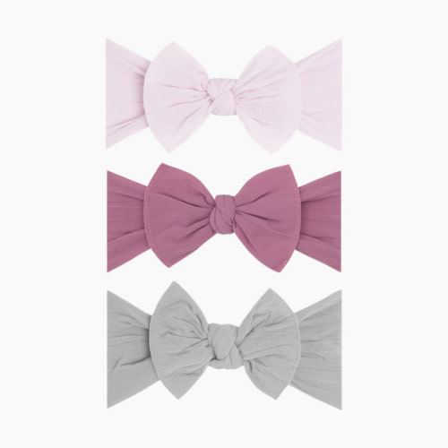 Classic Knot Headband Set (3 pack) - Primrose/Mauve/Grey