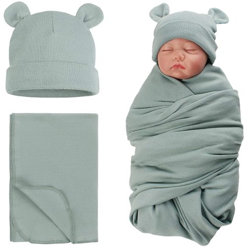 PESAAT Newborn Hospital Hat Preemie Boys Girls Beanie Solid Infant Baby Hats Autumn Winter