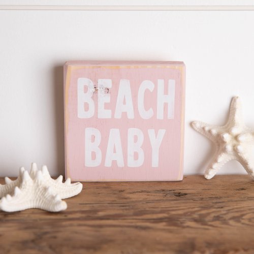 Beach Baby Coastal Nursery Wall Wood Sign, Baby Boy or Girl Nursery, Custom, Kids Bedroom Decor, Baby Shower Gift, Beach Baby, Coastal